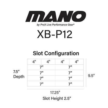 ProX MANO Utility Carry Bag With Dividers For AV Gear | Standard