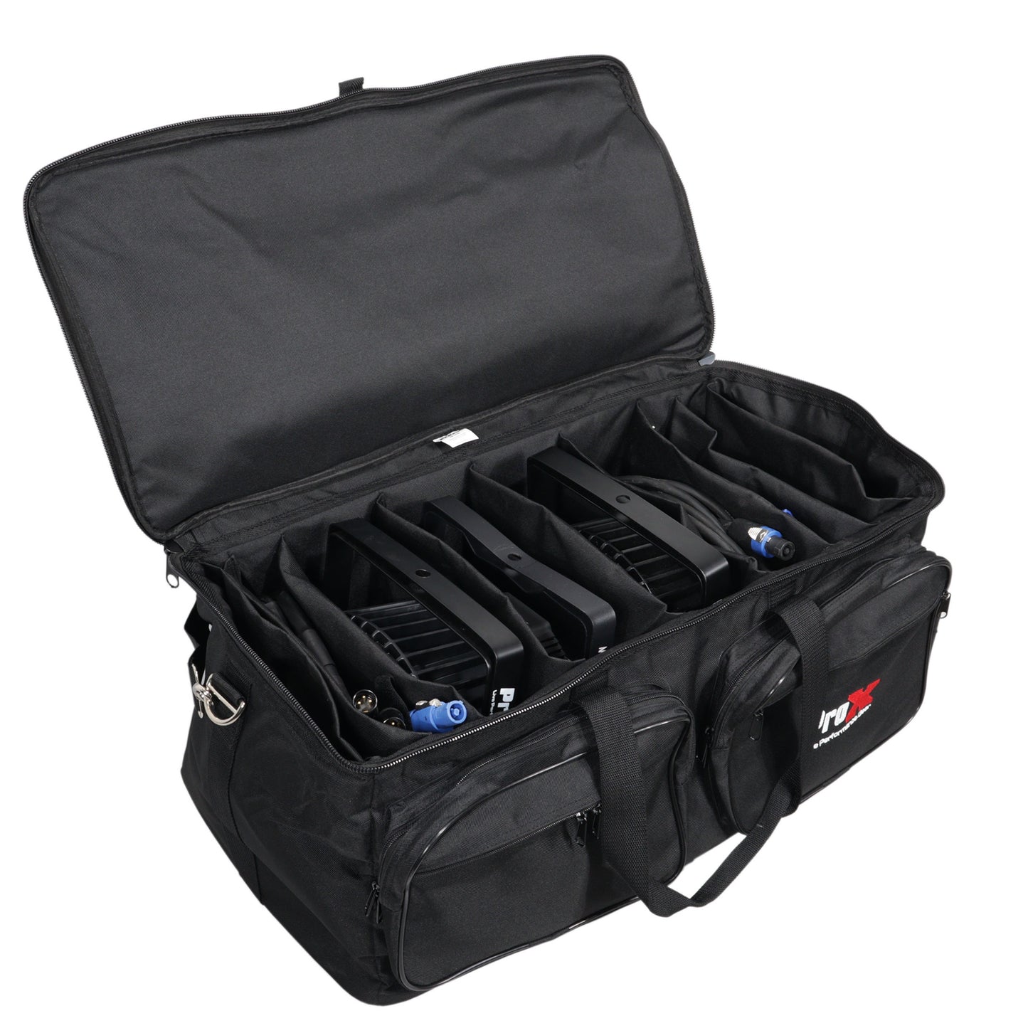 ProX MANO Utility Carry Bag With Dividers For AV Gear | Large