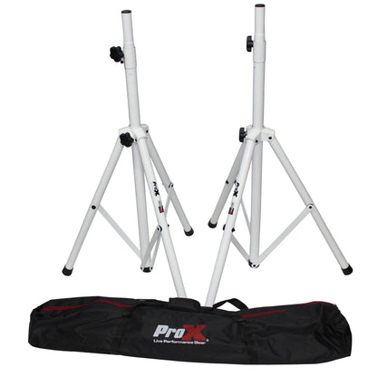 ProX Heavy Duty Speaker Tripod Stand | Set of 2 With Bag | 180 lb | 44"-84"