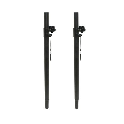ProX Subwoofer Speaker Pole Adjustable Steel M20 and 1 3/8" Mount | 2-Pack