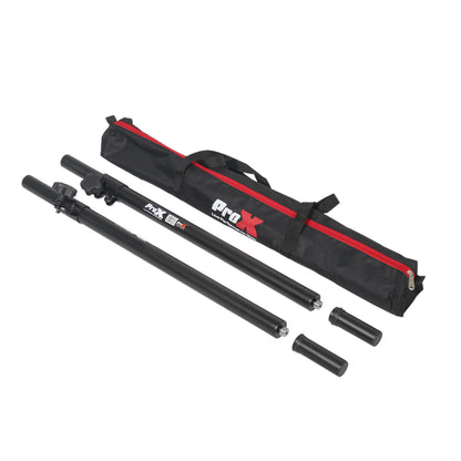 ProX Subwoofer Speaker Pole Adjustable Steel M20 and 1 3/8" Mount | 2-Pack