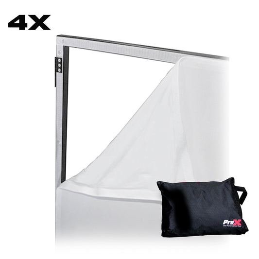 ProX Facade Replacement Scrim Kit Four Panel Spandex Scrims | White