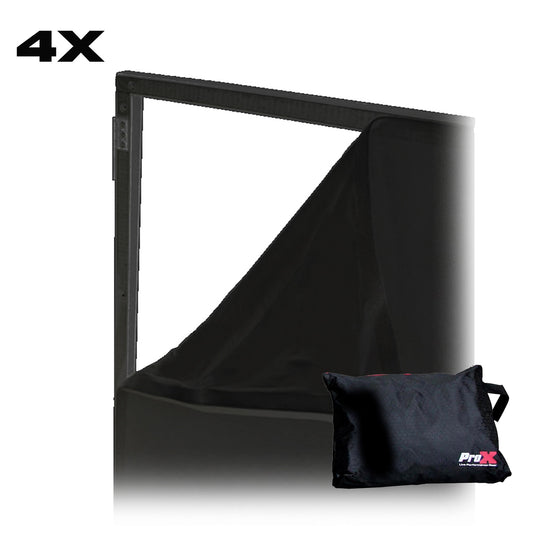 ProX Facade Replacement Scrim Kit Four Panel Spandex Scrims | Black