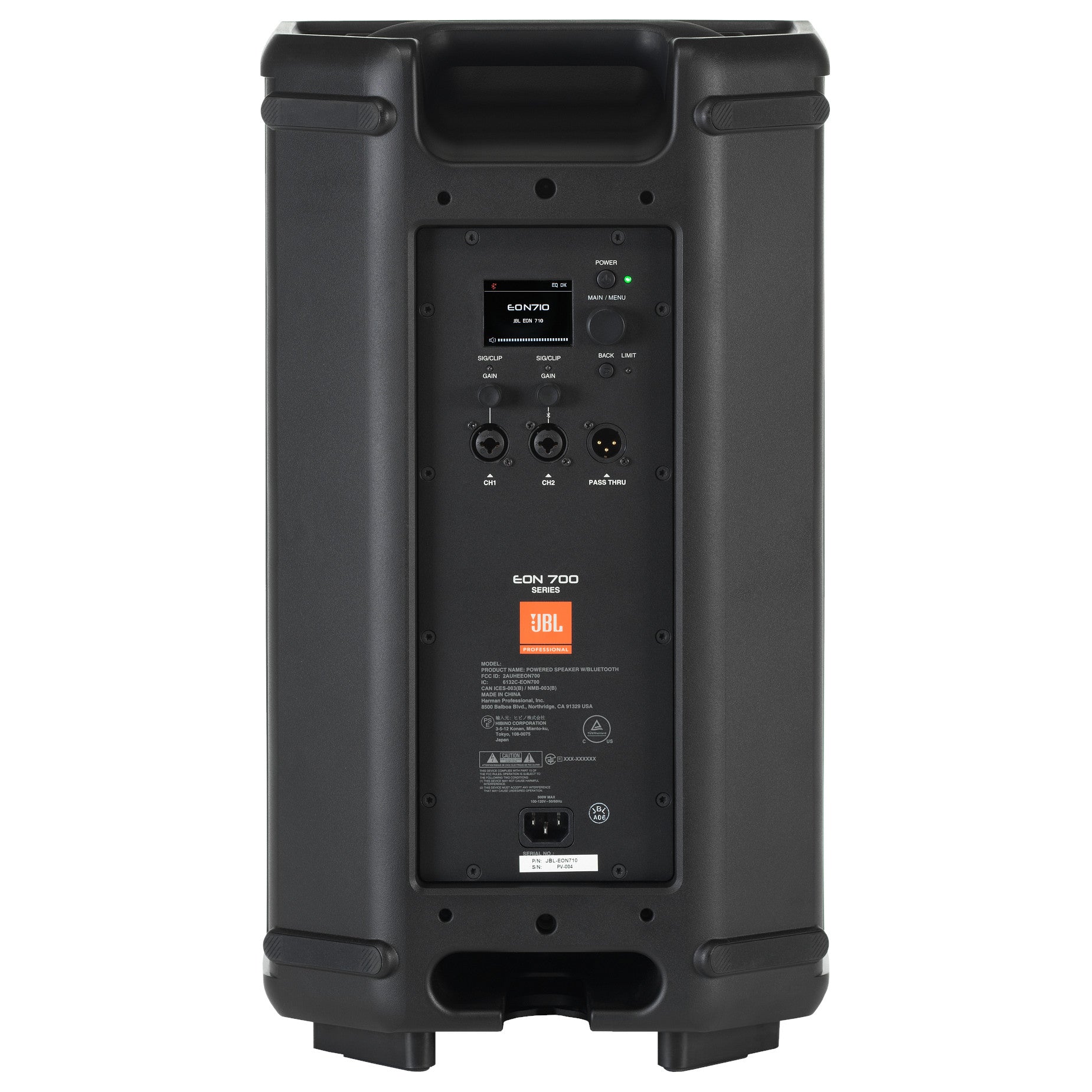 JBL EON710 10 Powered PA Speaker back