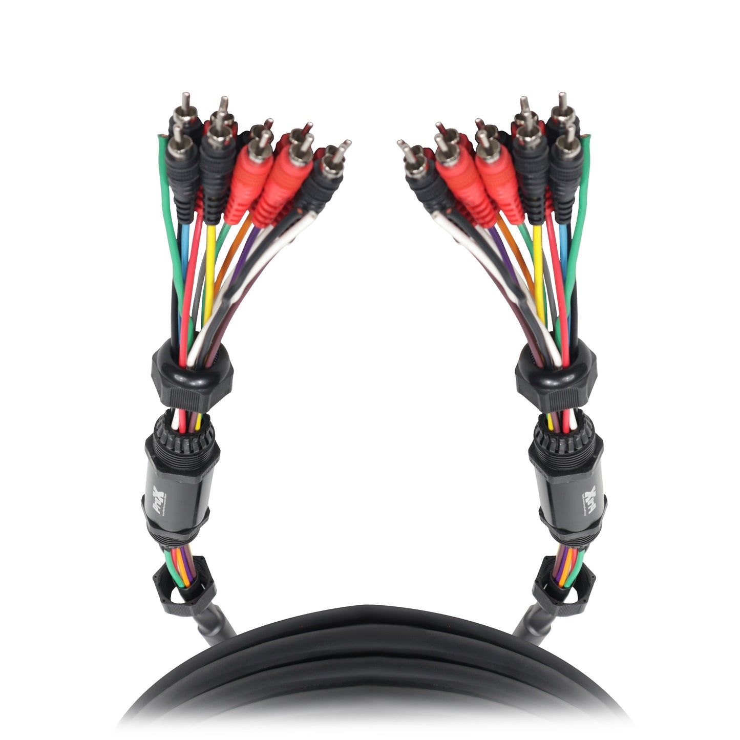 ProX RCA and Power Cable for Marine and Car Audio Medusa Style | 50 ft