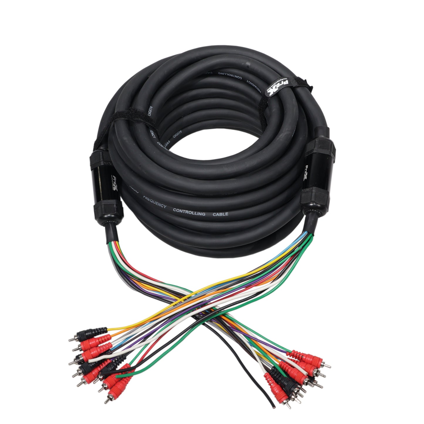 ProX RCA and Power Cable for Marine and Car Audio Medusa Style | 50 ft