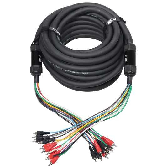 ProX RCA and Power Cable for Marine and Car Audio Medusa Style | 75 ft