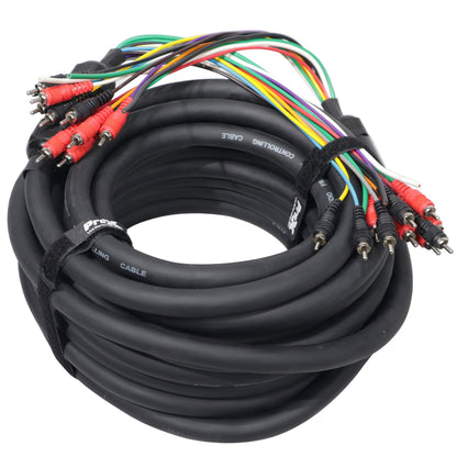 ProX RCA and Power Cable for Marine and Car Audio Medusa Style | 75 ft