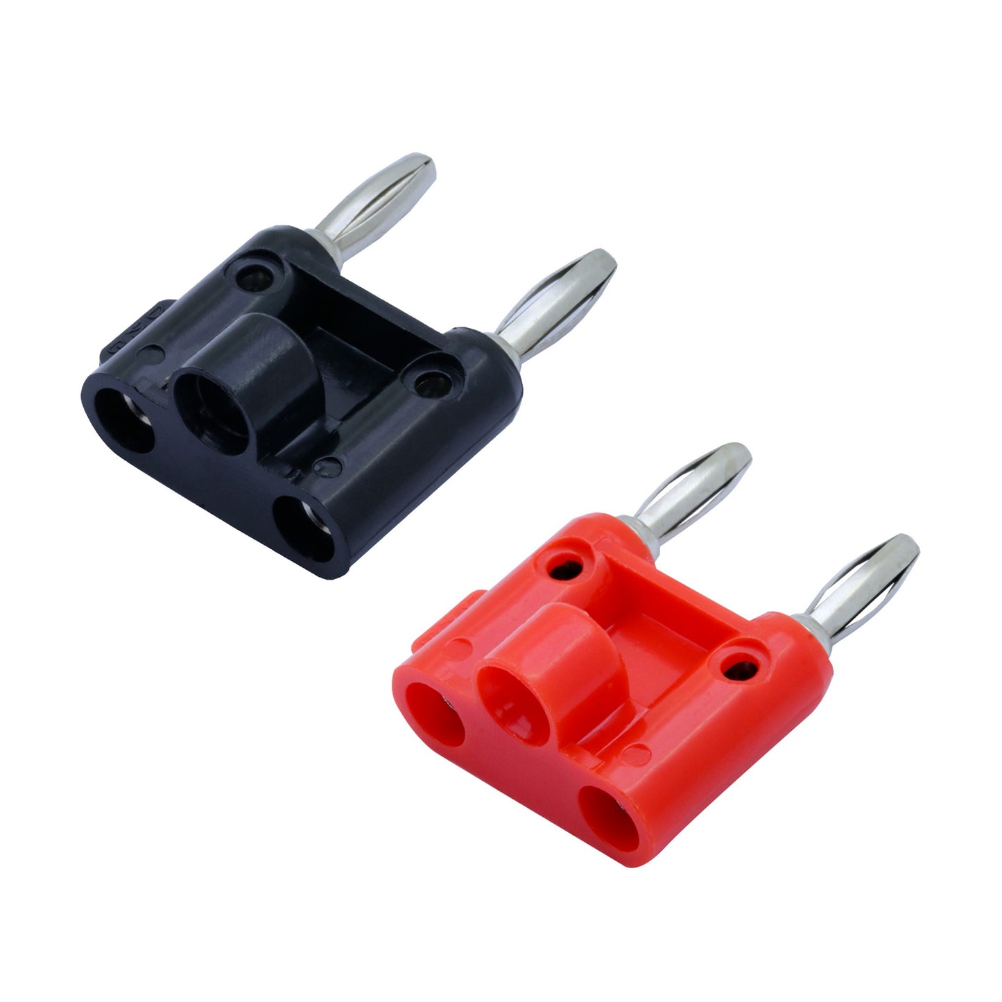 ProX Banana Plug Connector Pair Black Red Speaker Connectors | Set Screw
