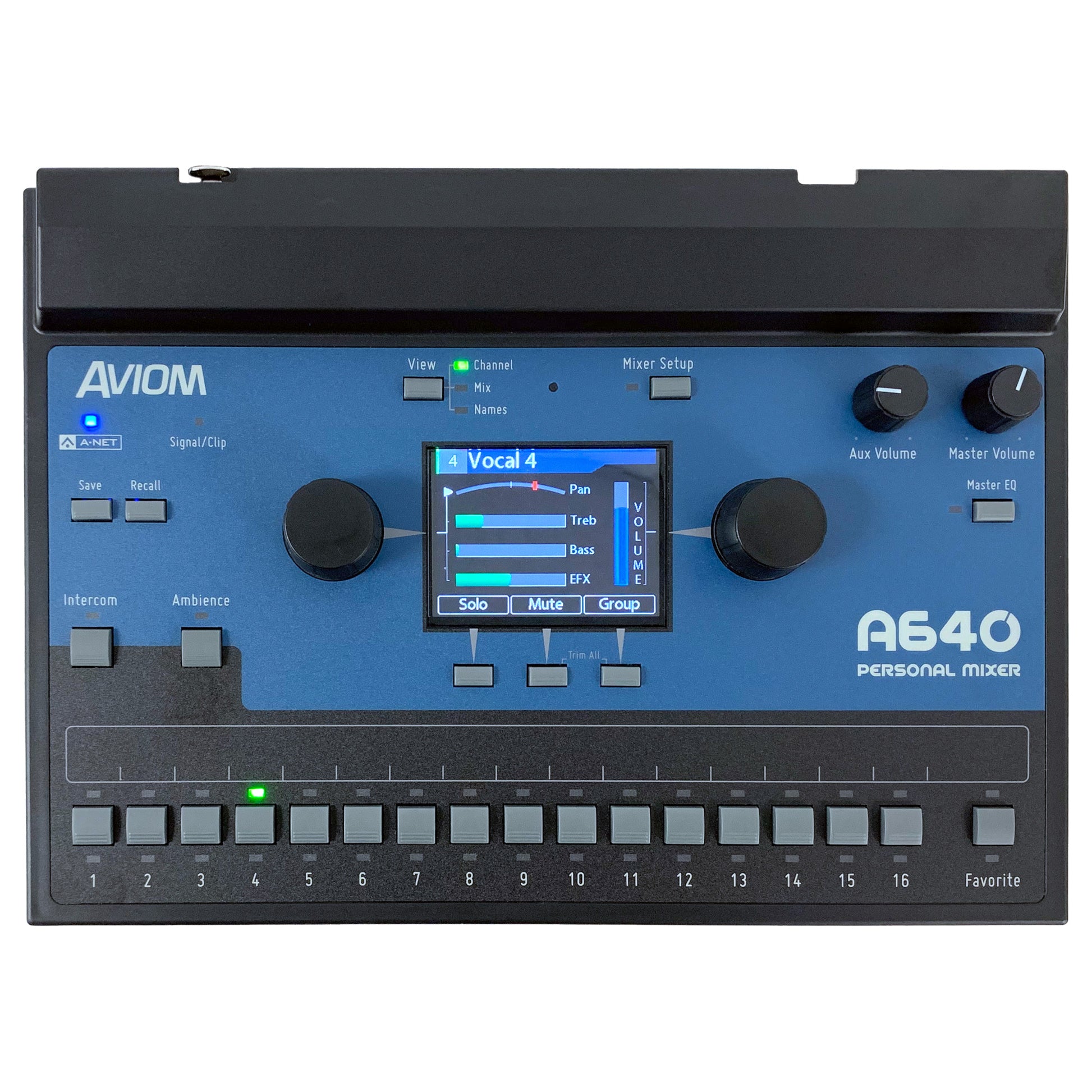 Aviom A640 Personal Mixer front