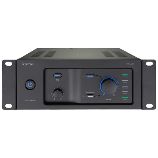 Biamp MA60 9.5-Inch Mixing Amplifier With Priority Routing
