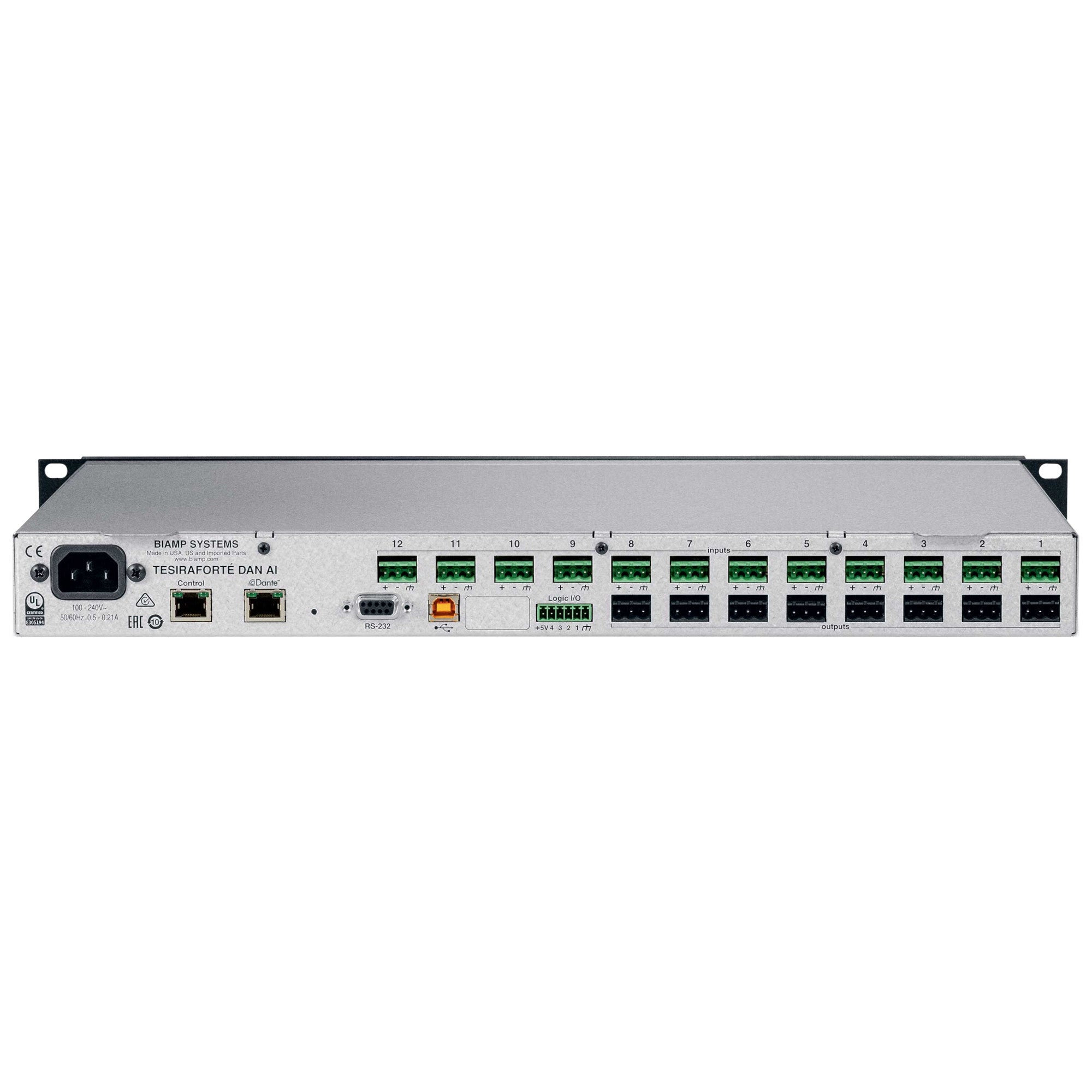 Biamp TesiraFORTE DAN AI Fixed I/O DSP – SoundPro