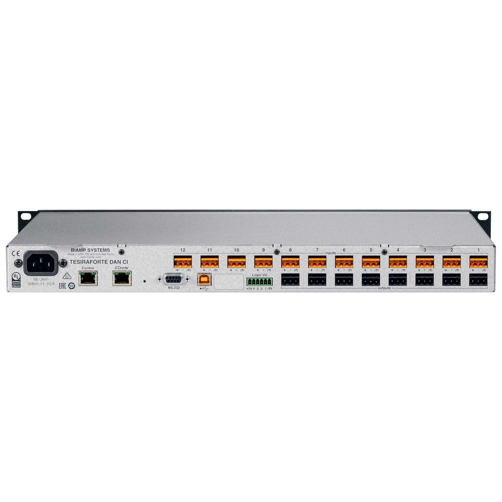 Biamp TesiraFORTE DAN CI Fixed I/O DSP – SoundPro