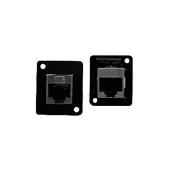 Ace Backstage C-25149 Shielded CAT6A RJ45 Flush Mount Feed-Thru Panel