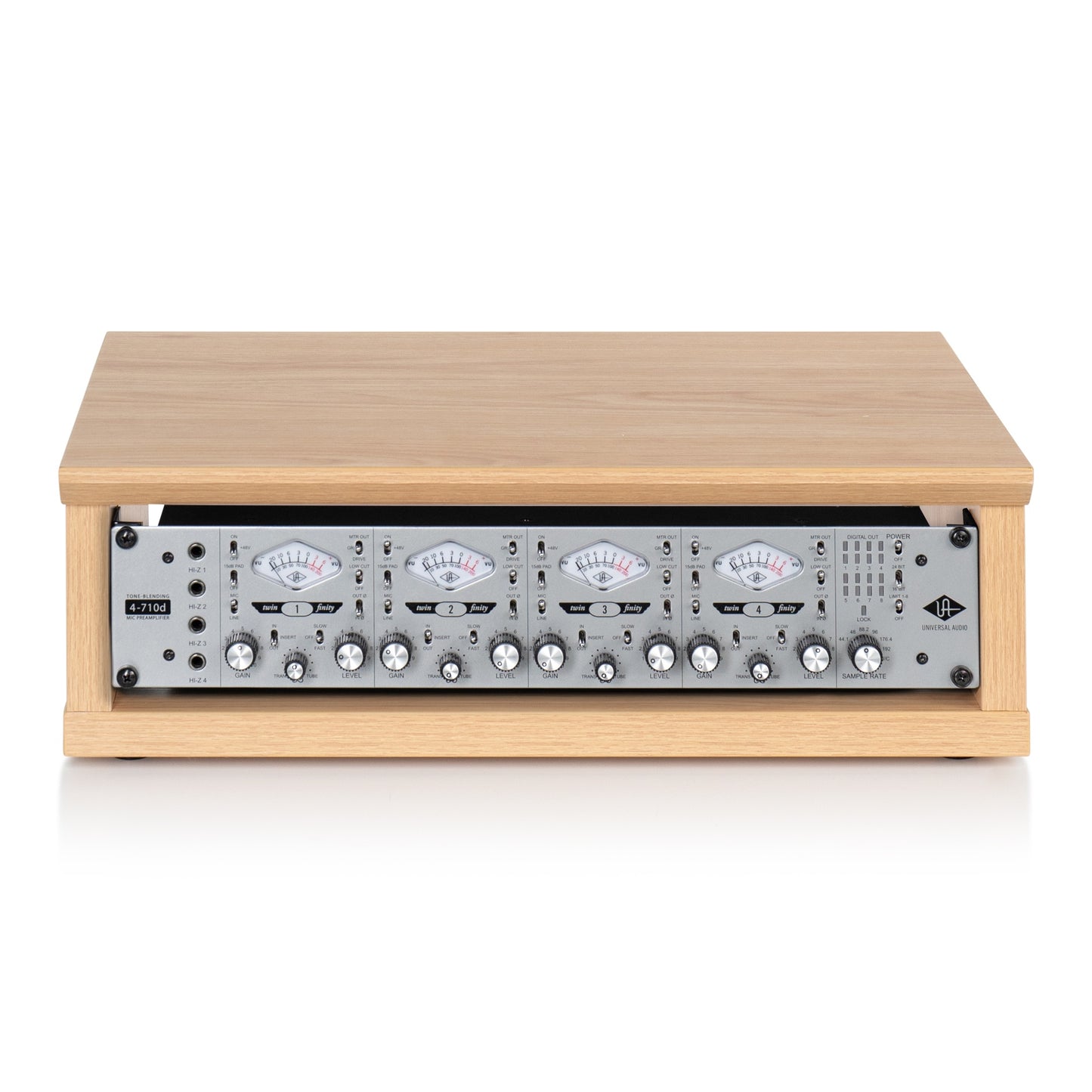 Gator GFW-ELITERK-2U-MPL Elite Series 2U Desktop Studio Rack | Maple