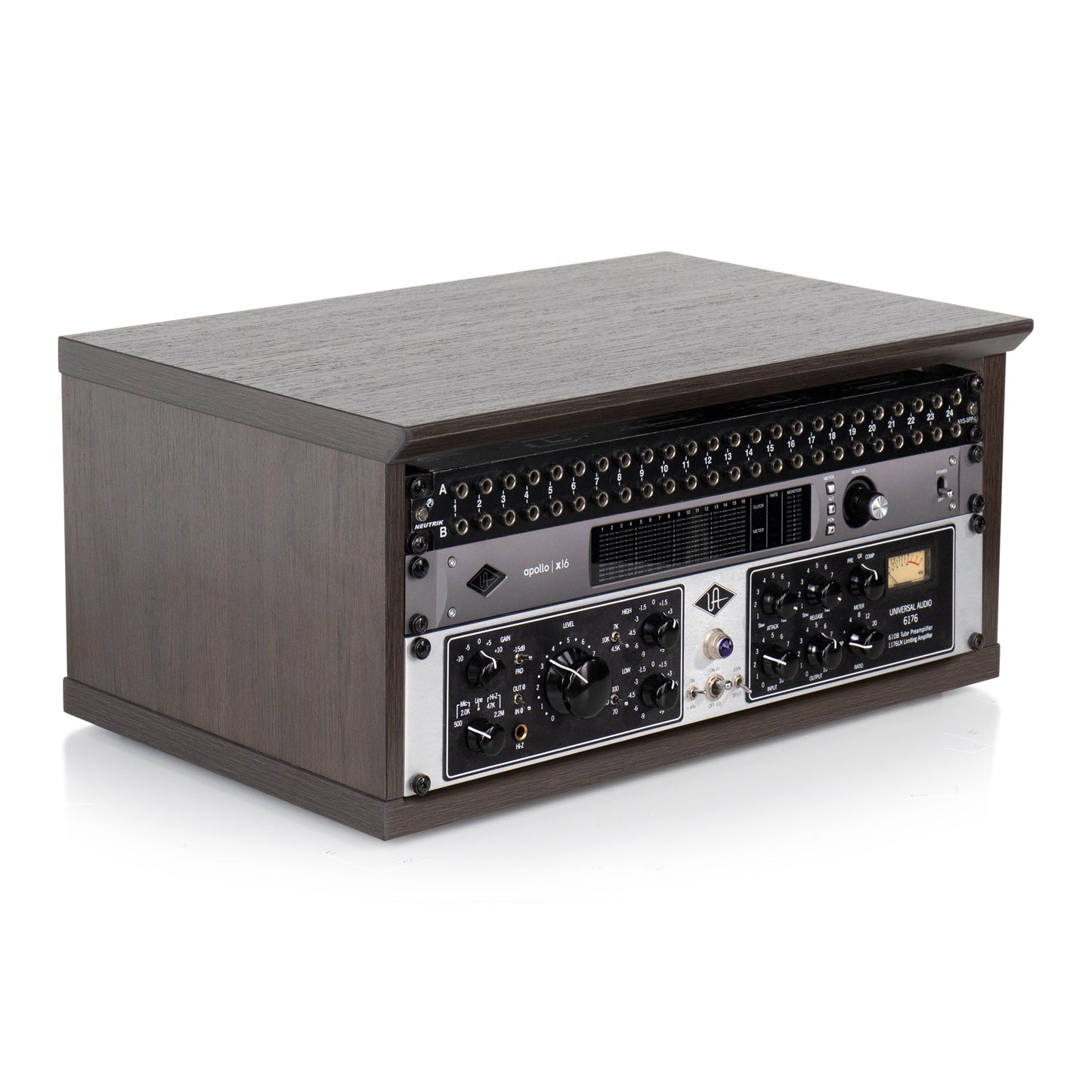 Gator GFW-ELITERK-4U-BRN Elite Series 4U Desktop Studio Rack | Brown