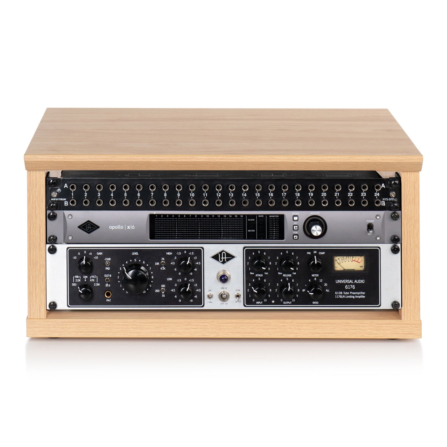 Gator GFW-ELITERK-4U-MPL Elite Series 4U Desktop Studio Rack | Maple