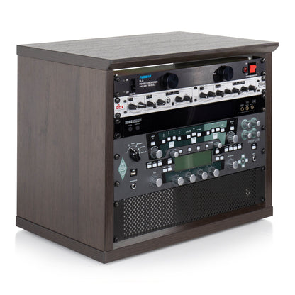 Gator GFW-ELITERK-8U-BRN Elite Series 8U Desktop Studio Rack | Brown