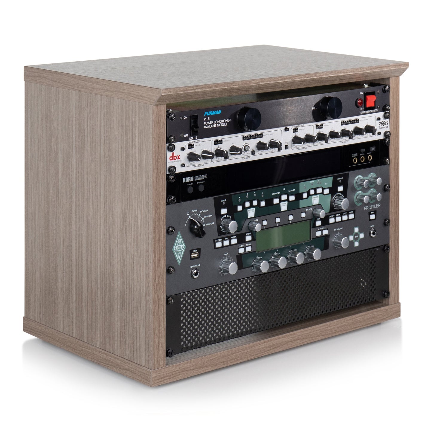 Gator GFW-ELITERK-8U-GRY Elite Series 8U Desktop Studio Rack | Grey