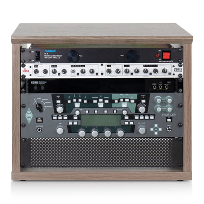 Gator GFW-ELITERK-8U-GRY Elite Series 8U Desktop Studio Rack | Grey