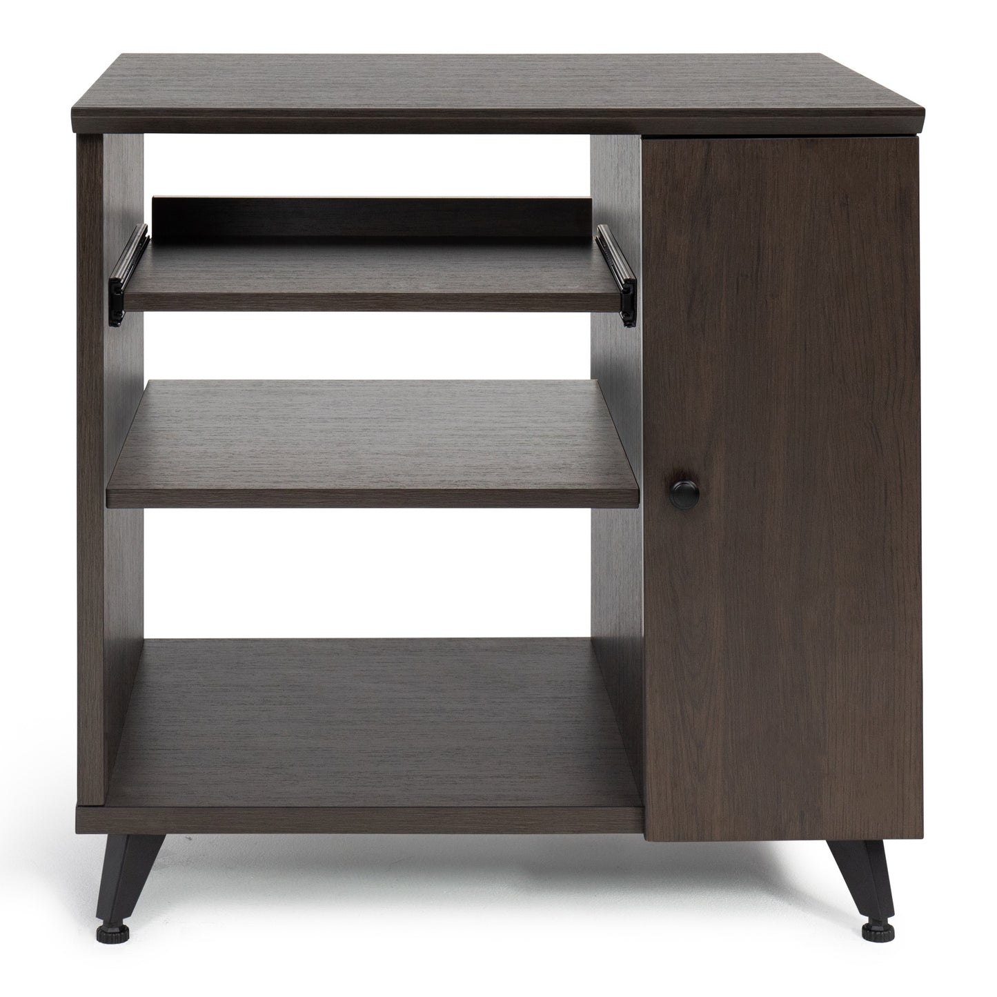 Gator GFW-ELITESIDECAR-BRN Elite Series Dark Walnut Sidecar Rack Cabinet | Brown