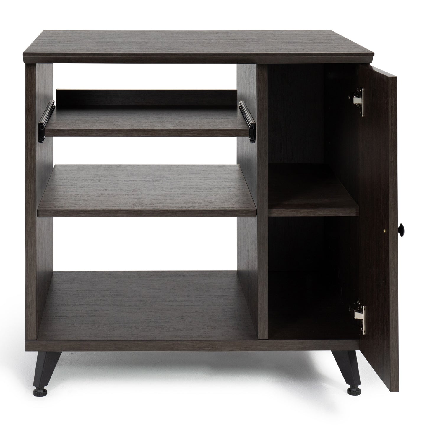 Gator GFW-ELITESIDECAR-BRN Elite Series Dark Walnut Sidecar Rack Cabinet | Brown