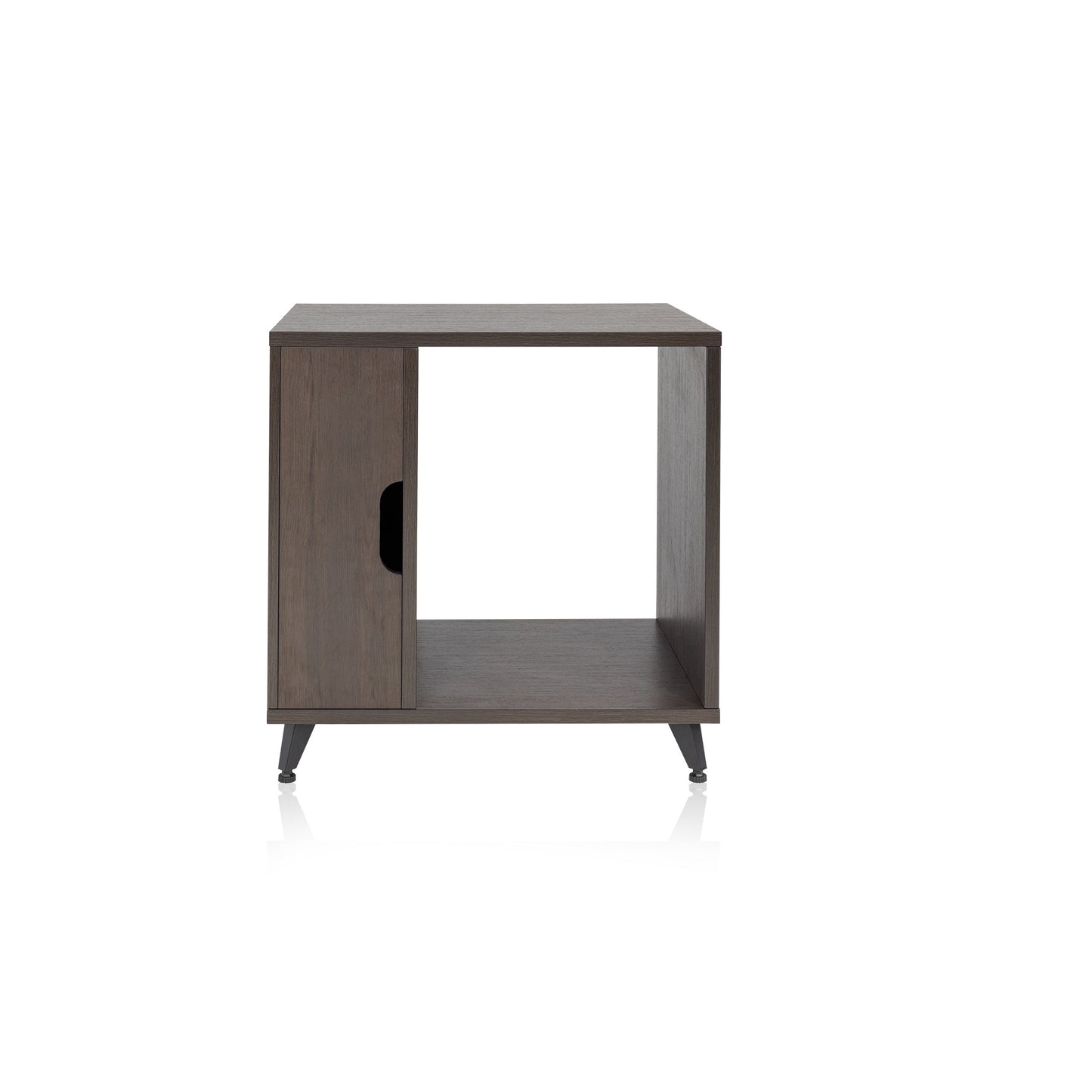 Gator GFW-ELITESIDECAR-BRN Elite Series Dark Walnut Sidecar Rack Cabinet | Brown