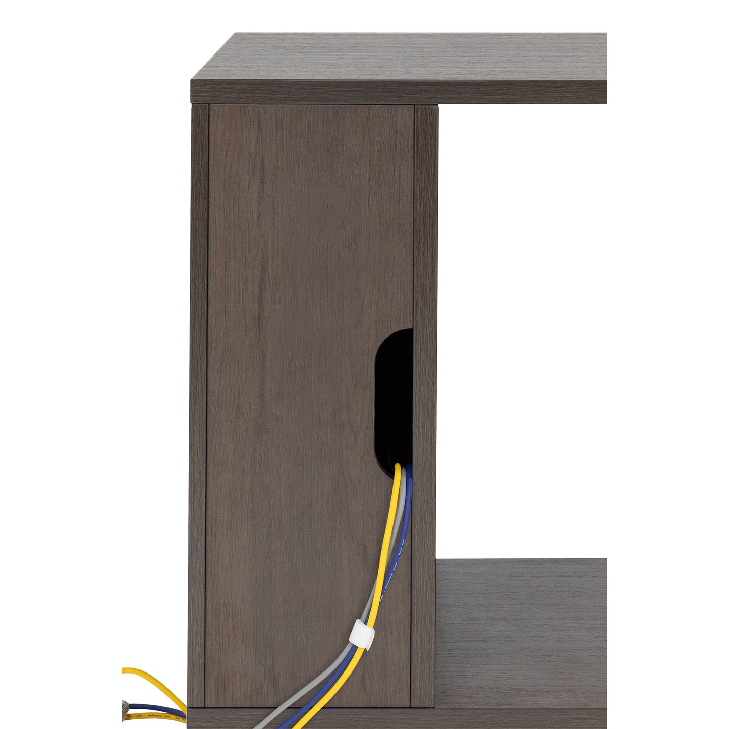 Gator GFW-ELITESIDECAR-BRN Elite Series Dark Walnut Sidecar Rack Cabinet | Brown