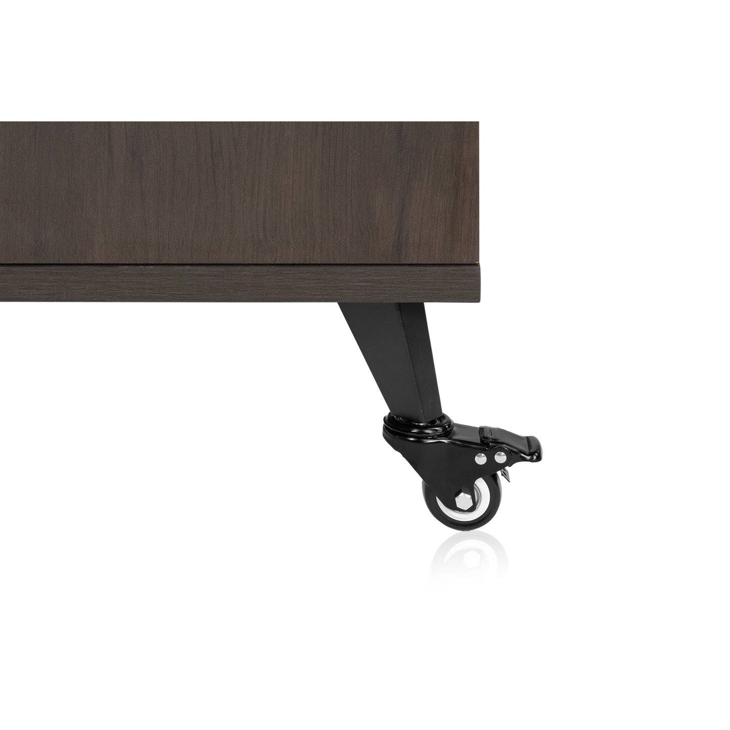 Gator GFW-ELITESIDECAR-BRN Elite Series Dark Walnut Sidecar Rack Cabinet | Brown
