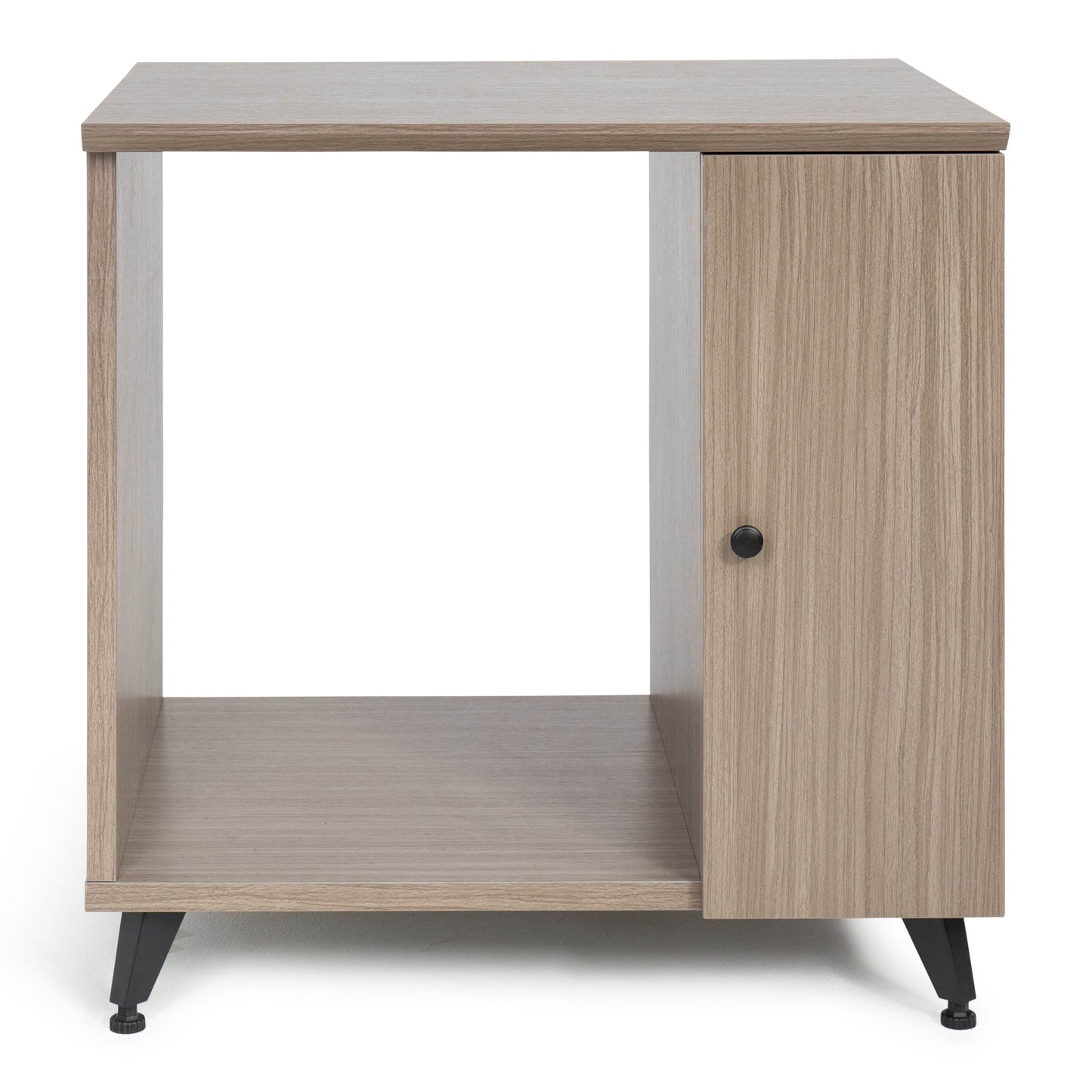 Gator GFW-ELITESIDECAR-GRY Elite Series Dark Walnut Sidecar Rack Cabinet | Grey