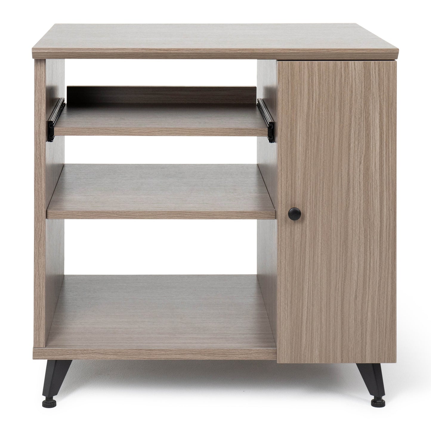 Gator GFW-ELITESIDECAR-GRY Elite Series Dark Walnut Sidecar Rack Cabinet | Grey
