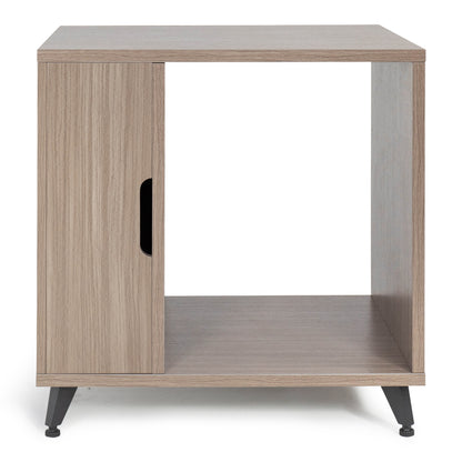 Gator GFW-ELITESIDECAR-GRY Elite Series Dark Walnut Sidecar Rack Cabinet | Grey