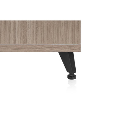 Gator GFW-ELITESIDECAR-GRY Elite Series Dark Walnut Sidecar Rack Cabinet | Grey