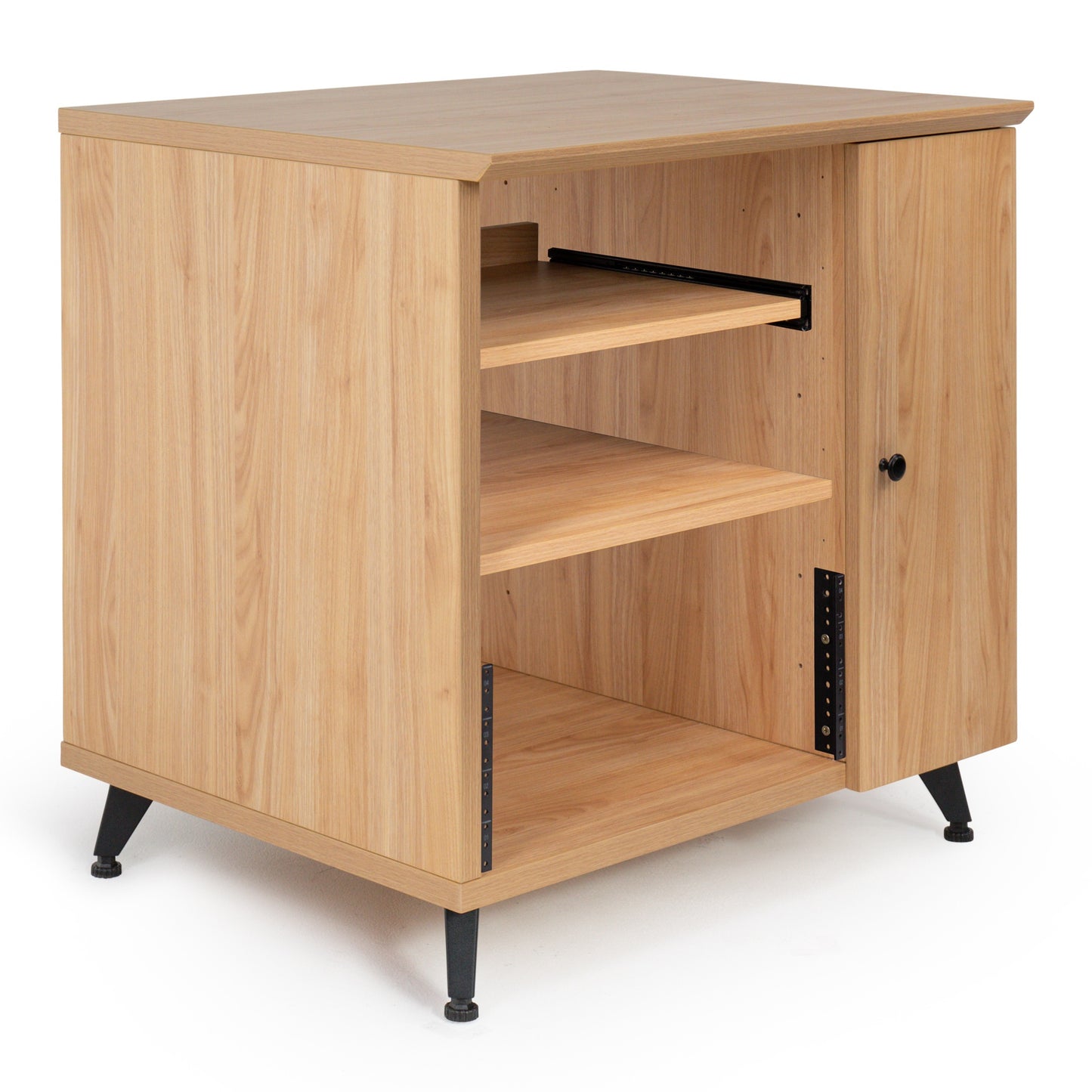Gator GFW-ELITESIDECAR-MPL Elite Series Dark Walnut Sidecar Rack Cabinet | Maple