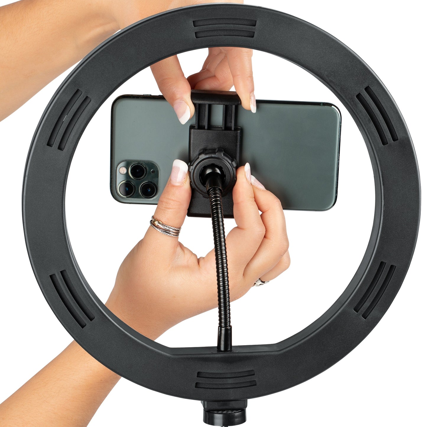 Gator GFW-ID-CTRINGLIGHT LED Ring Light Smartphone Clamp | 10"