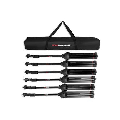 Gator GFW-MIC-6PACKBG Mic Boom Stand 6-Pack with Bag