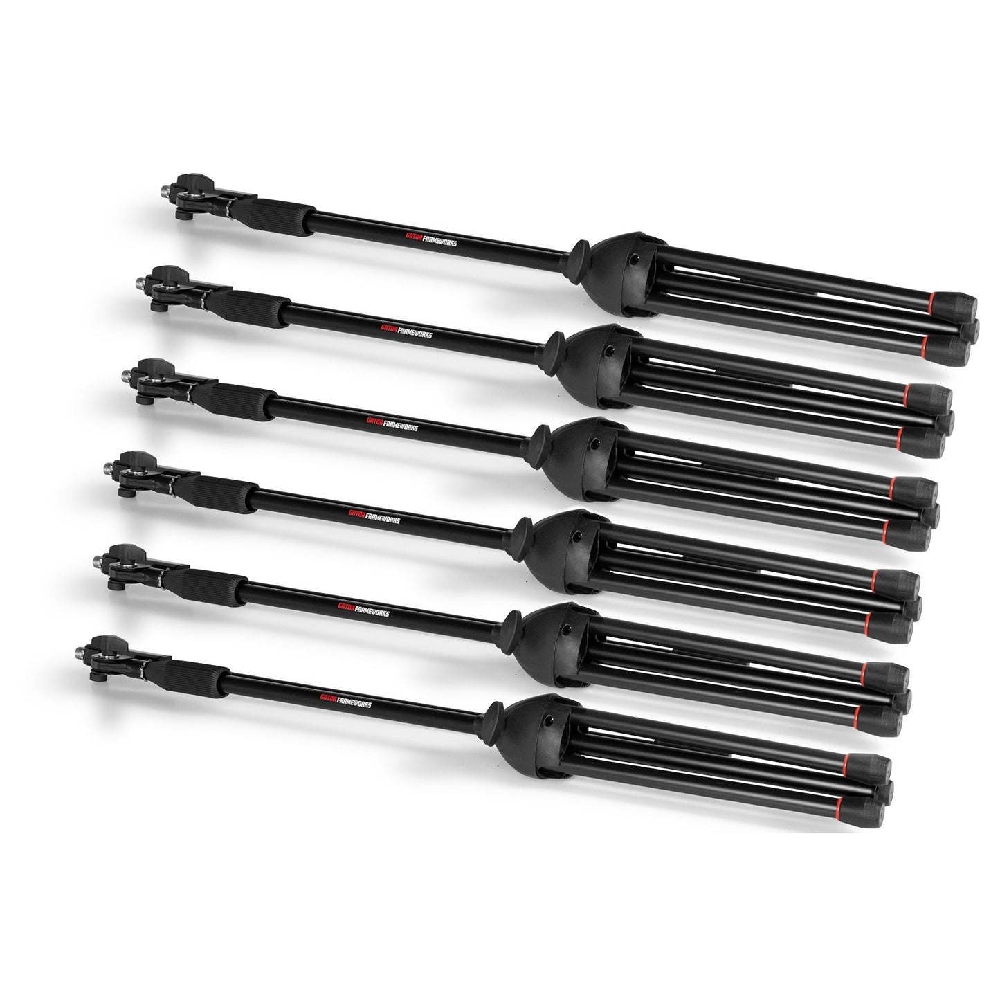 Gator GFW-MIC-6PACKBG Mic Boom Stand 6-Pack with Bag
