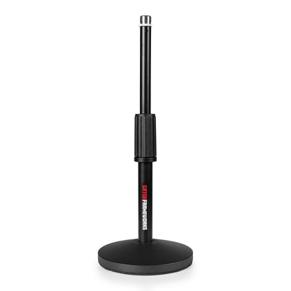 Gator GFW-MIC-DESKTOP-2PK Desktop Mic Stands With XLR Cables | 2-Pack