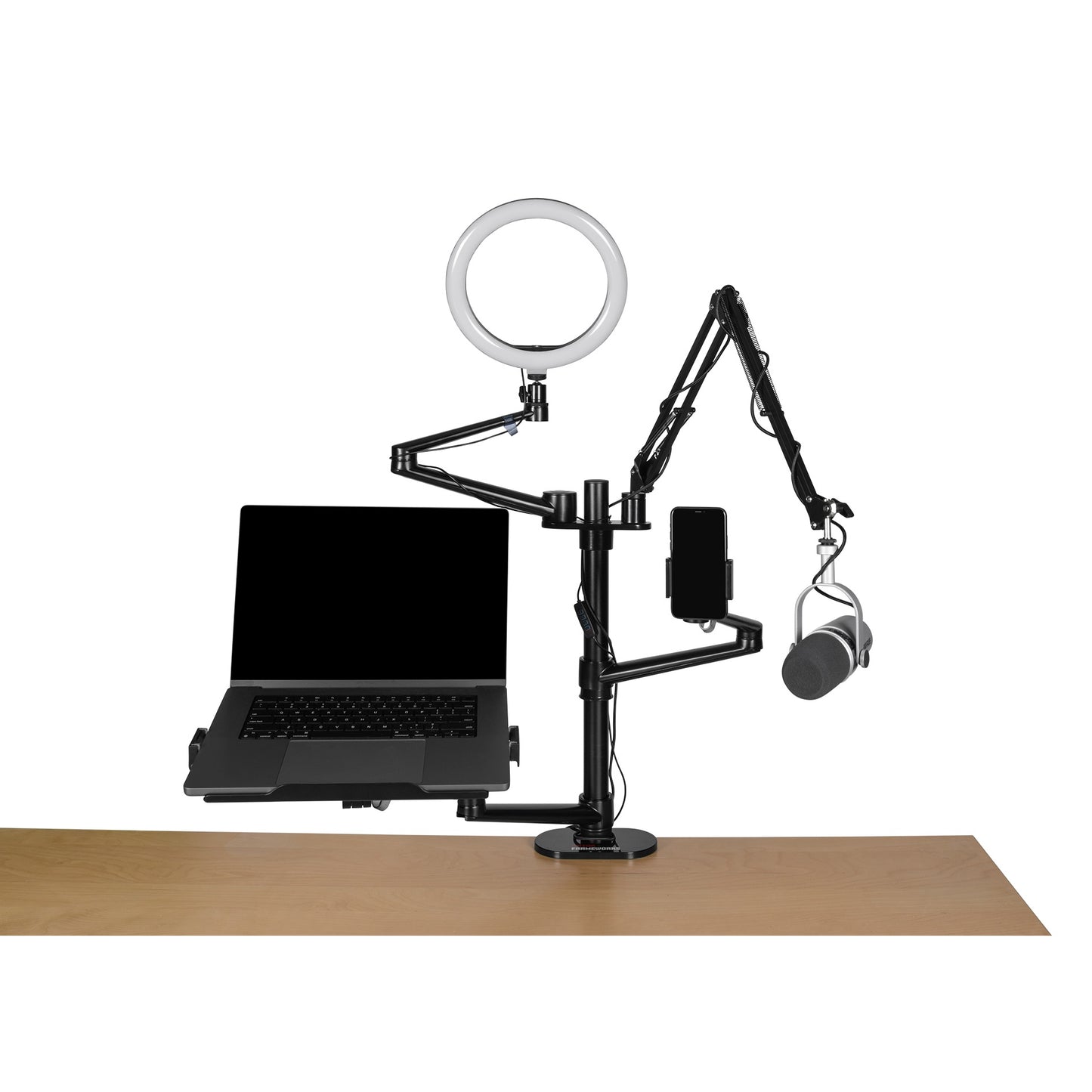Gator GFW-STREAMSTAND Frameworks Content Creation Desk Mount Stand