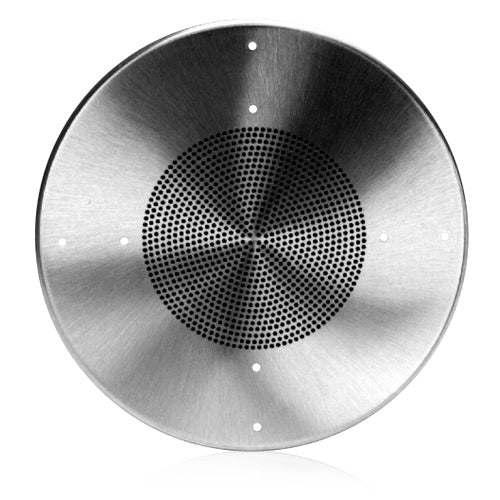 AtlasIED 8" Aluminum Baffle Screw Mount Ceiling Speaker Baffle | Satin Aluminum