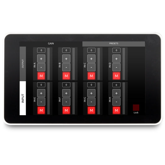 DAS Audio INTEGRAL-WP3 7" PoE Wall-Mount Touch Screen Controller