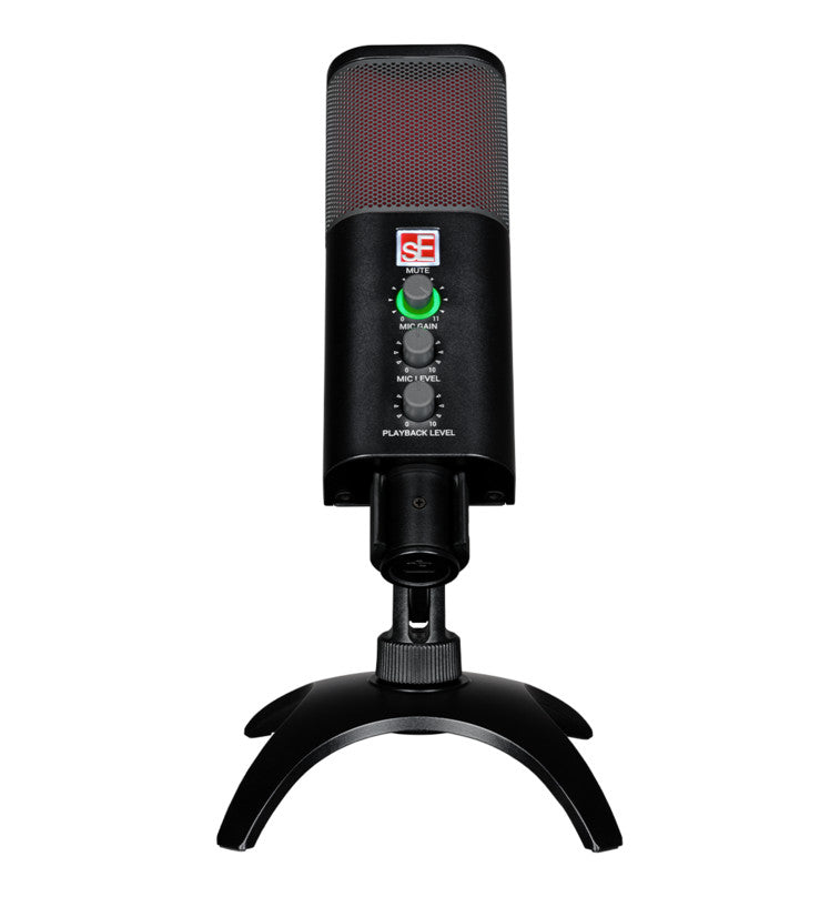 sE Electronics NEOM USB Premium USB Microphone on stand
