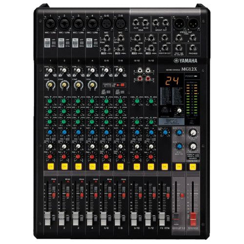 Yamaha MG12X CV 12-Channel Analog Mixer with Effects front