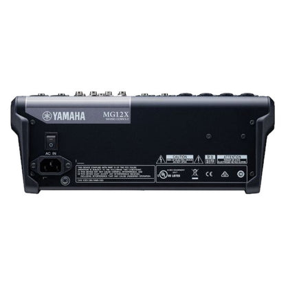 Yamaha MG12X CV 12-Channel Analog Mixer with Effects back