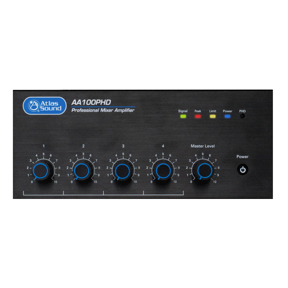AtlasIED AA100PHD 4-Input, 100-Watt Mixer Amplifier