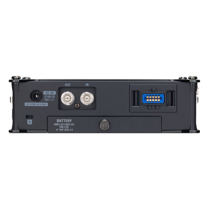 Zoom F8n Pro MultiTrack Field Recorder back