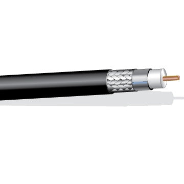 West Penn 98G8BK1000 RG-8/U 50 Ohm Coaxial Bulk Cable