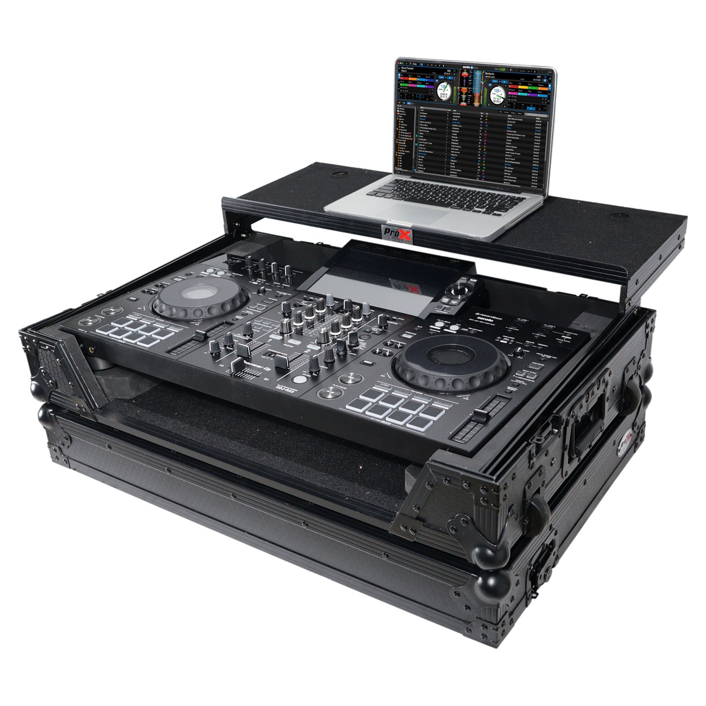 ProX XS-XDJRX3 WLTBL Pioneer XDJ-RX3/2 DJ System in case expanded