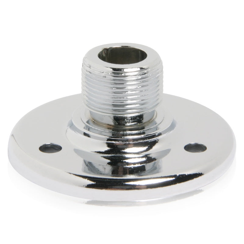 AtlasIED Surface Mount Mic Flange Bulk 5/8"-27 Mount | Male | Chrome