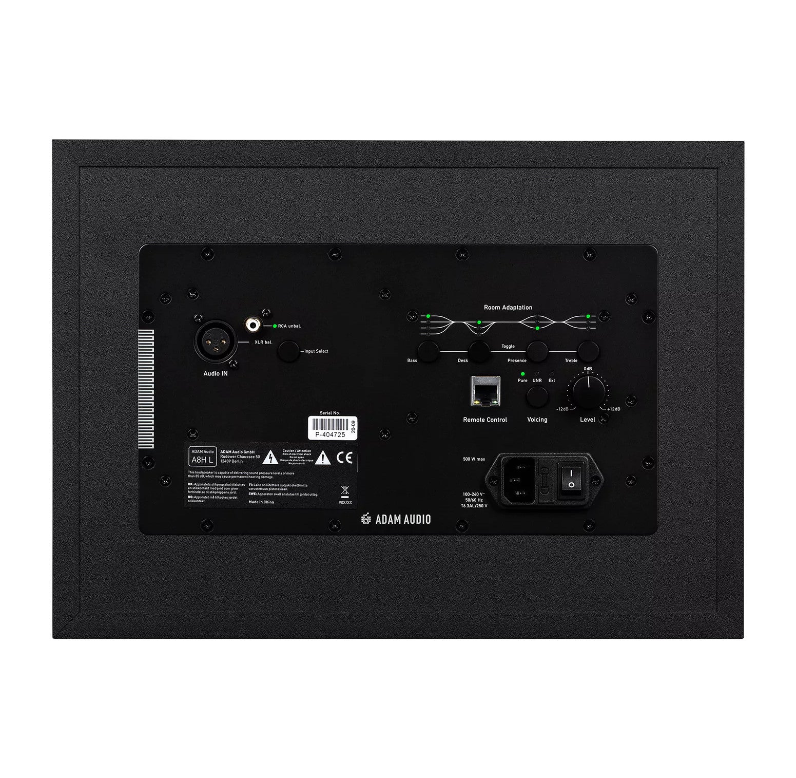 ADAM Audio A8H 3-Way 8-Inch Powered Studio Monitor back
